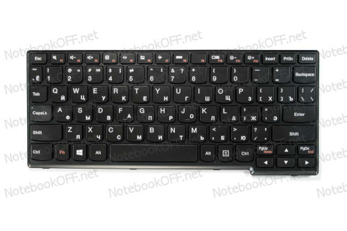Клавиатура для ноутбука Lenovo Yoga 11S, IdeaPad S210, S215 (black frame) фото №1